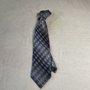 Pierre Cardin Men's Necktie Elegant Striped Pattern Blue,silver,grey Formal